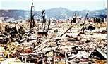 Nagasaki - result of fat man bomb explosion